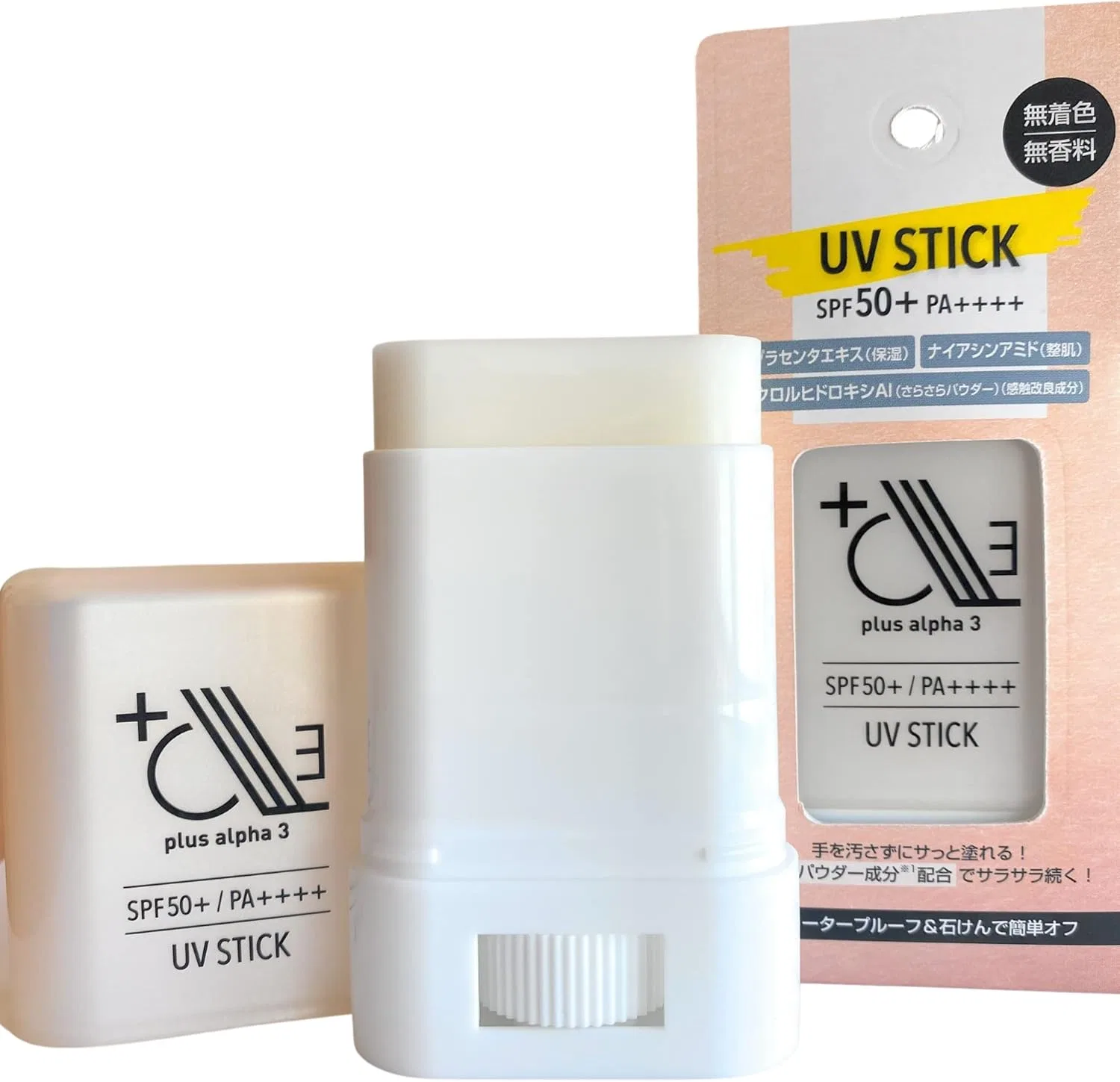 Солнцезащитный стик bee Smooth UV Stick, SPF50+ PA++++, 14 г, без отдушки Plus Alpha 3