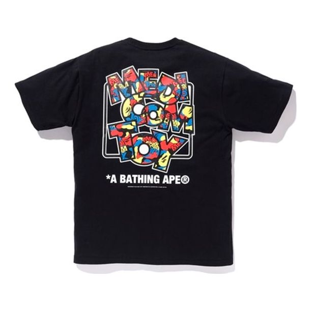 

Футболка A Bathing Ape x Medicom Toy Camo Logo Tee 'Black'