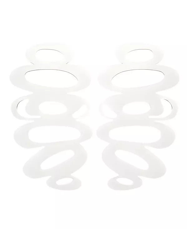 

Объемные серьги-гвоздики Swanky Designs, white