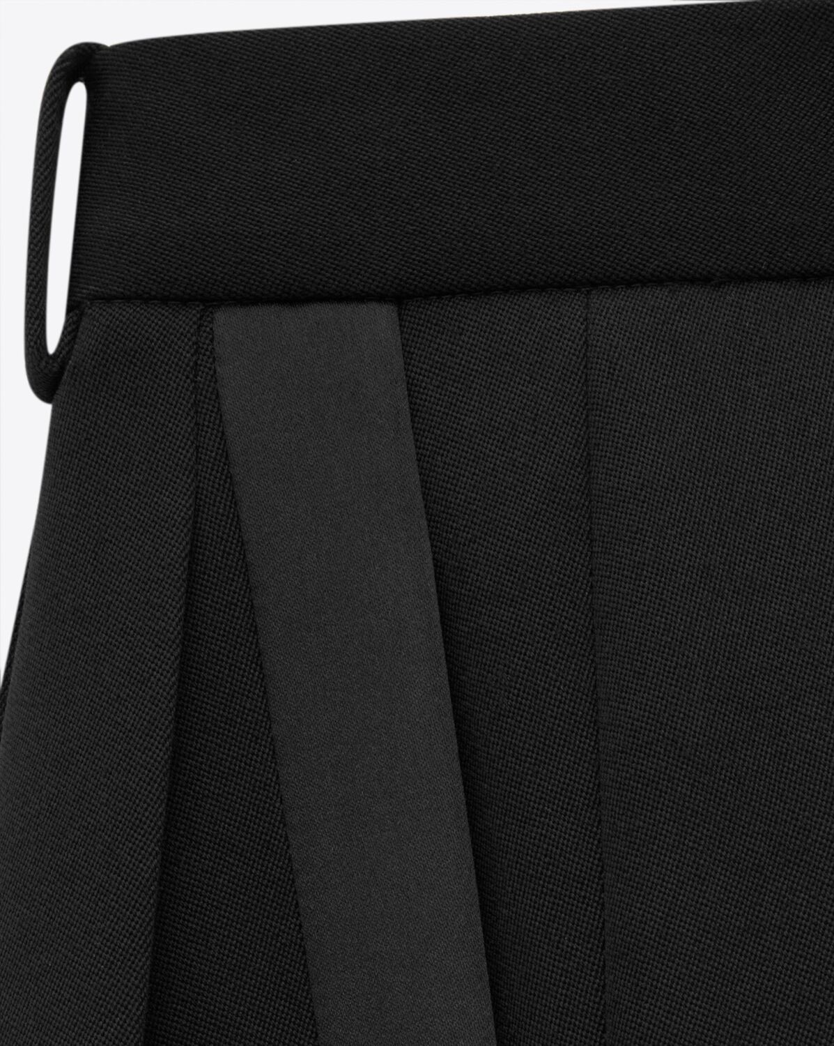Брюки смокинга из ткани "грэн де пудр" Saint Laurent, черный — фото 3