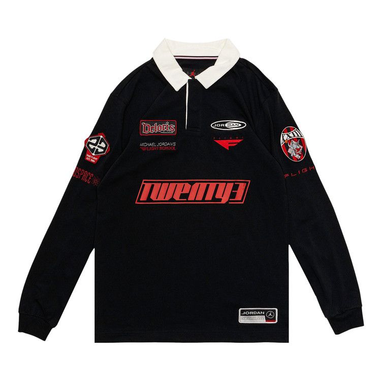 

Топ Air Jordan Essentials Long-Sleeve Rugby Top, Black