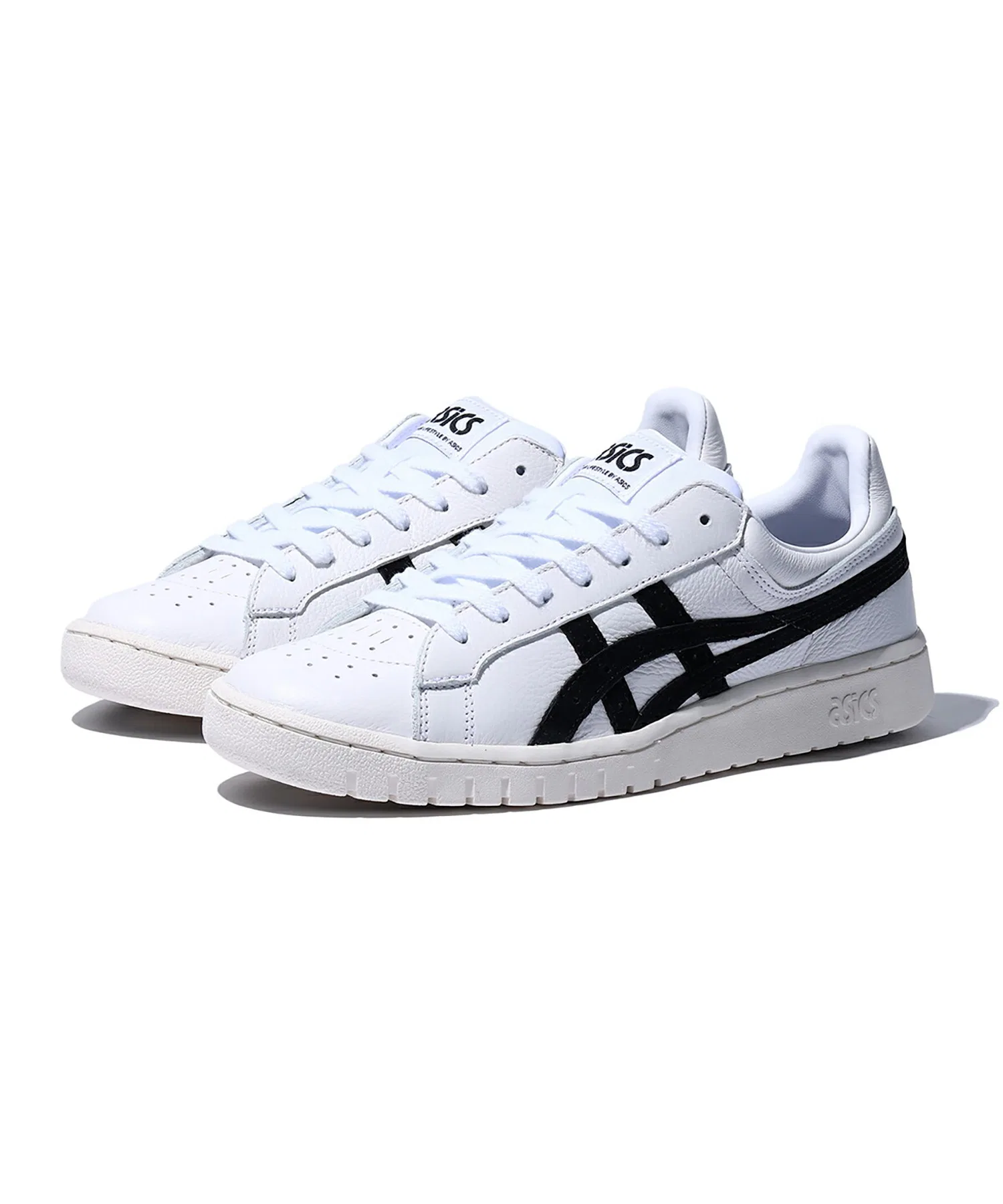 Унисекс кроссовки ASICS GEL-PTG из натуральной кожи, чёрно-белые