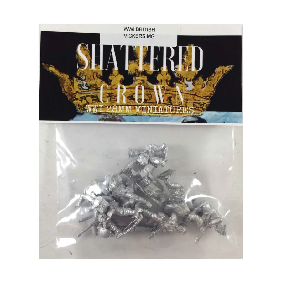 

Британский Викерс МГ, WWI Shattered Crown Miniatures - British (28mm)