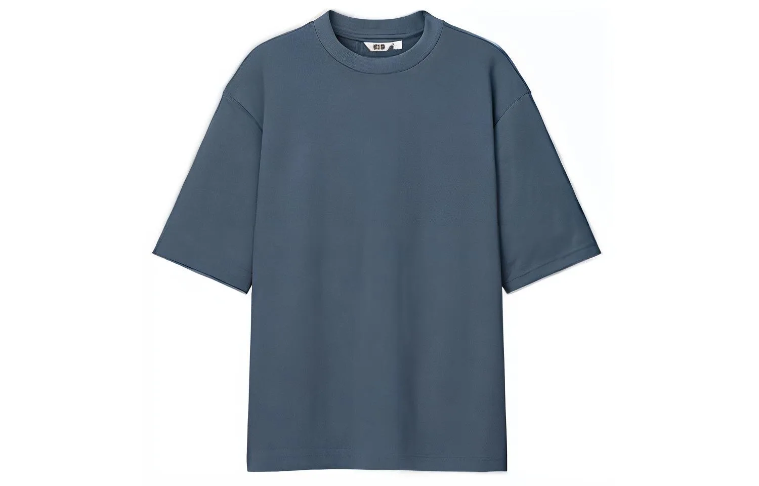 UNIQLO Футболка U Collection унисекс морской синий круглый вырез умеренно прямой крой