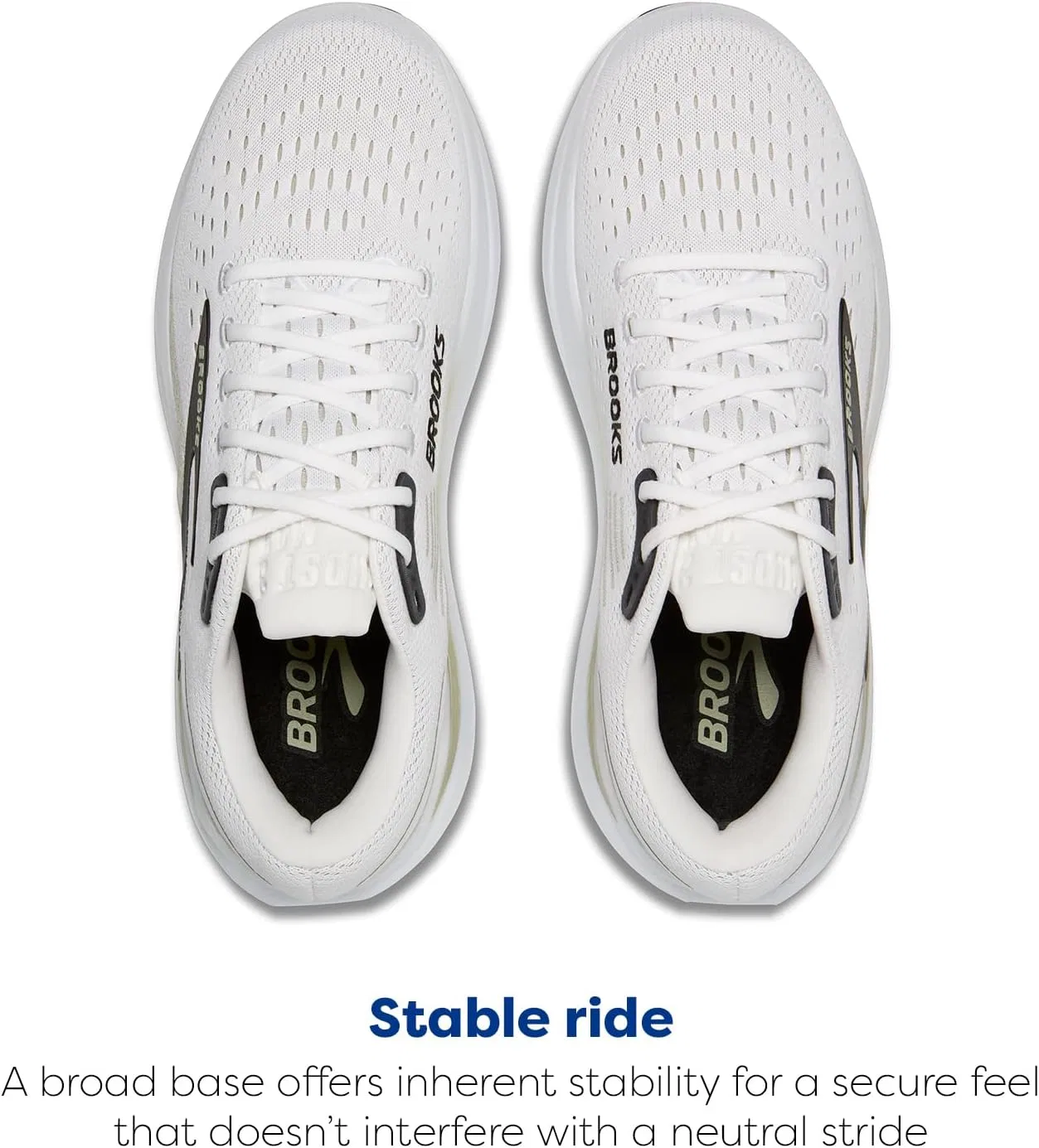 Мужские кроссовки Brooks Ghost Max 3, Bright White Tea Black — фото 4
