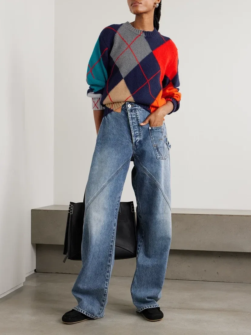 Свитер из шерсти аргайл JW ANDERSON + Pringle, мультицвет — фото 2