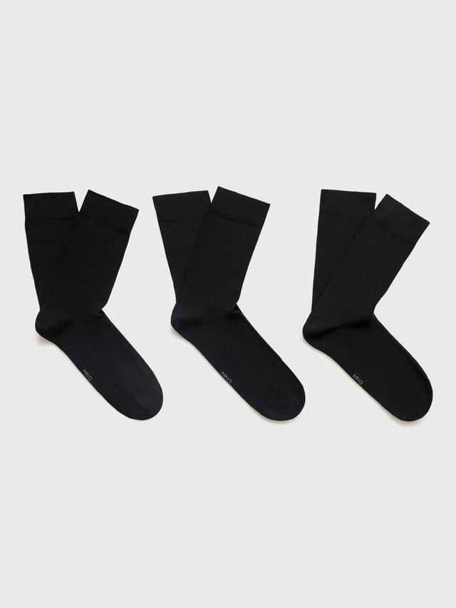 

Три черных носка Crew Mango, Pack of 3, Black