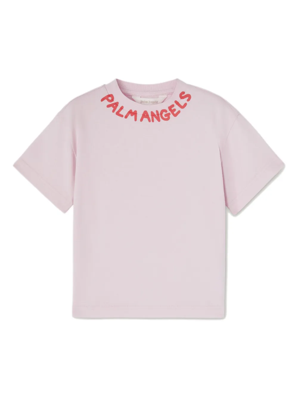

Футболка с принтом Palm Angels Kids, розовый