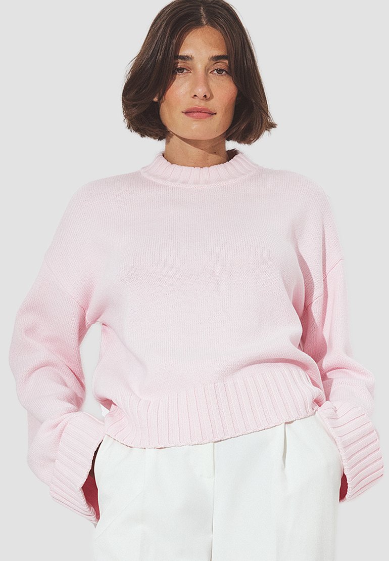 

Джемпер NA-KD FOLDED SLEEVE, Light Pink