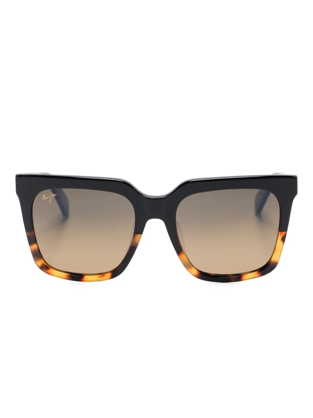 

Солнцезащитные очки Rooftops в квадратной оправе Maui Jim, черный