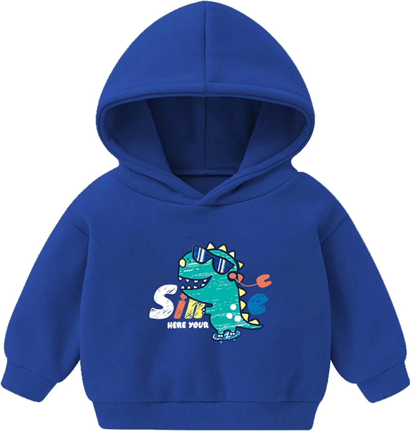 Детский свитшот с капюшоном, с принтом Stitch, Light Blue