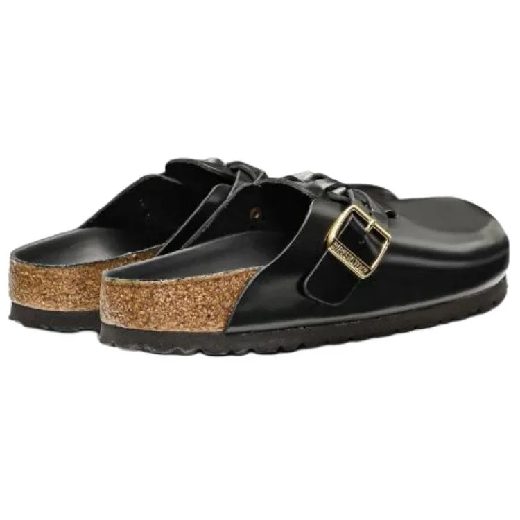 Босоножки-мюли с пряжкой Boston Birkenstock, черный — фото 4