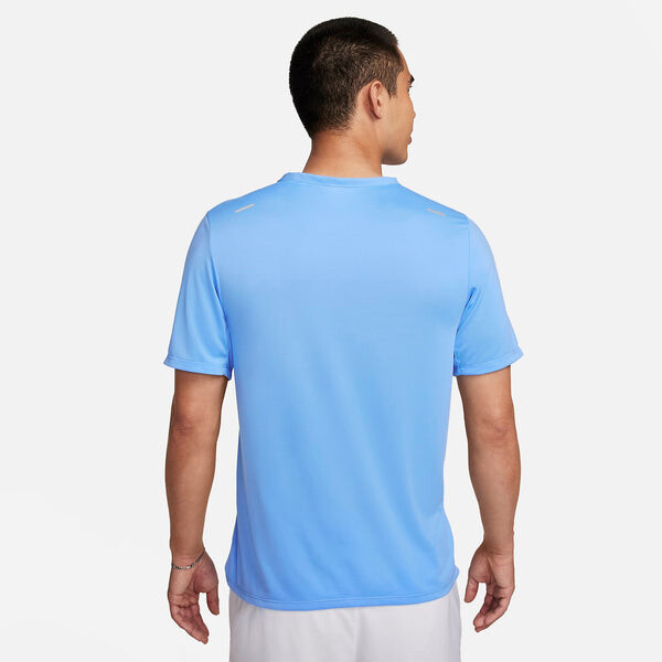 Футболка dri fit rise 365 короткий рукав беговой топ Nike, синий — фото 3