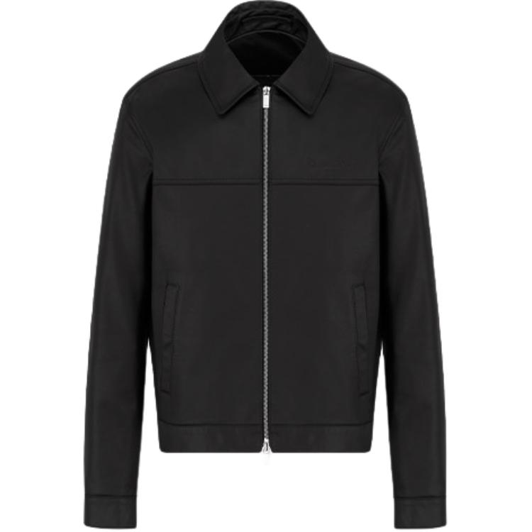 

DIOR Кожаная куртка мужская черная