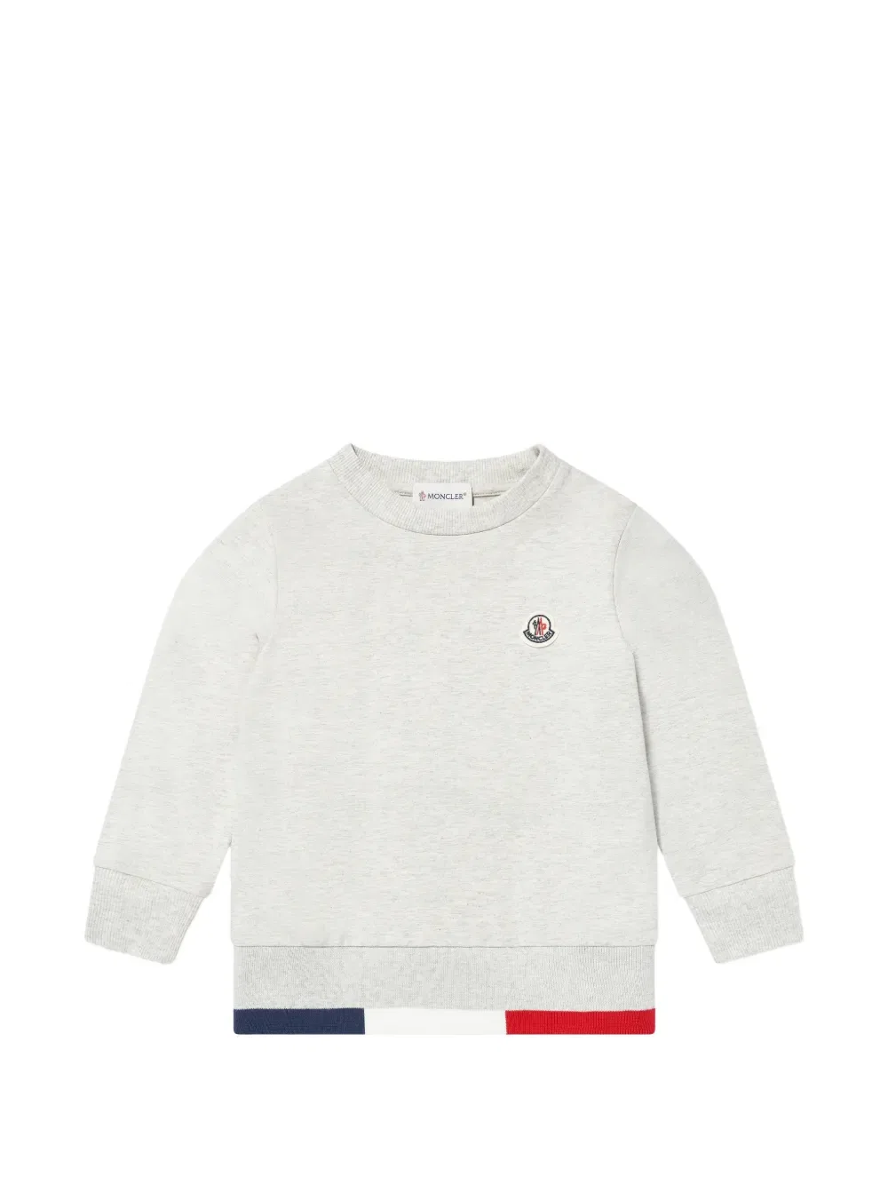 Спортивный костюм с полосками и логотипом Moncler Enfant, серый — фото 3