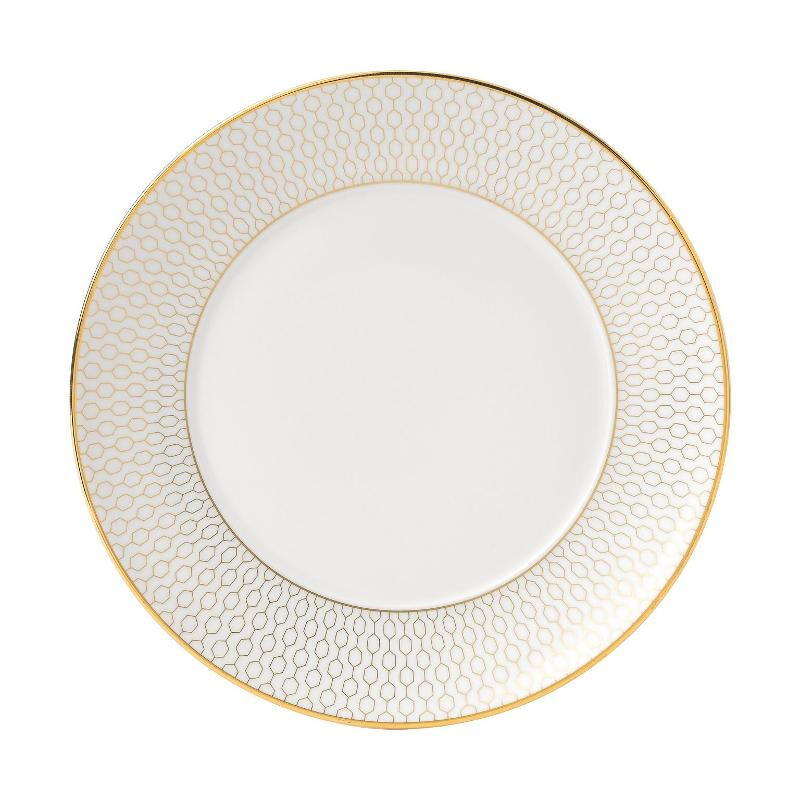

Тарелка Arris плоская 17 см Wedgwood, белое золото