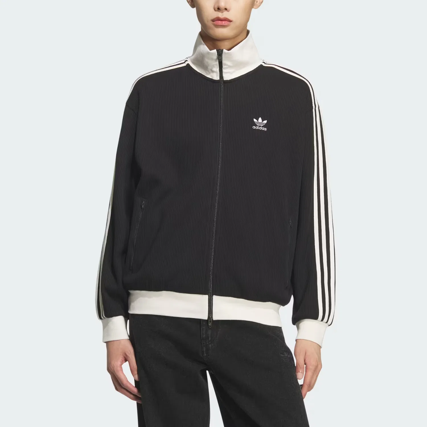Куртка Waffle Classic Adidas Originals черная — фото 3