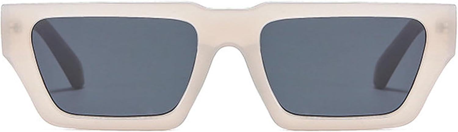 

Willochra Модные маленькие прямоугольные солнцезащитные очки для женщин в стиле ретро, ​​узкие прямоугольные зеленые очки для мужчин, трендовые квадратные солнцезащитные очки, C3