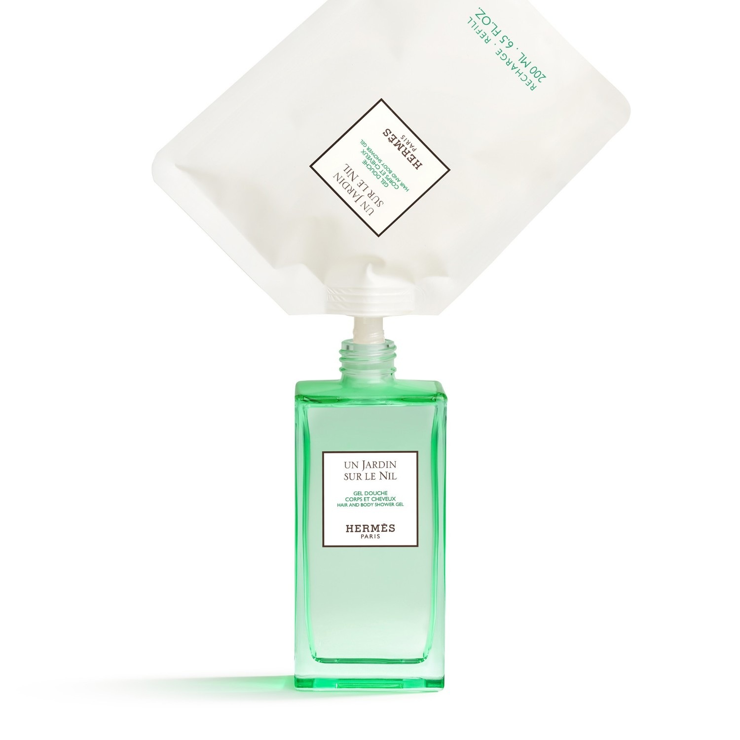 Гель для душа collection parfum jardin nachfüllset für körper und haar Hermes, объем 200 мл — фото 3