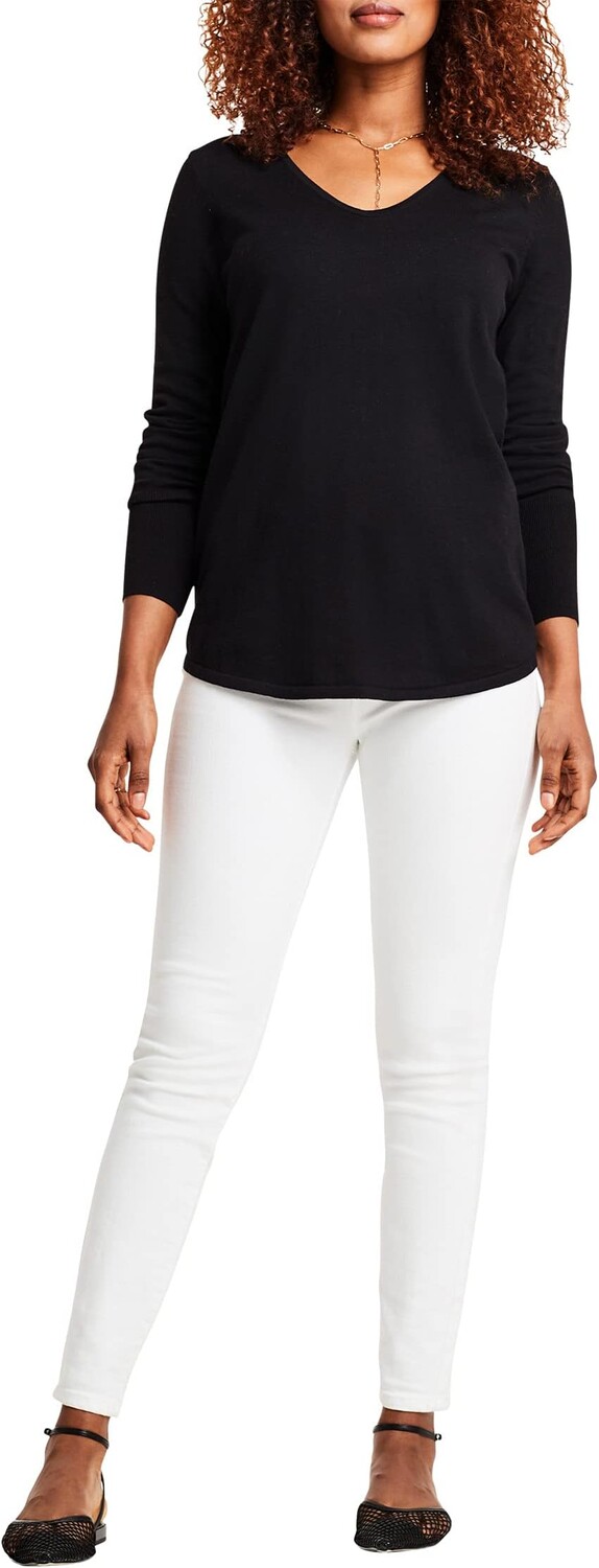 

Свитер Petite Vital V-Neck NIC+ZOE, цвет Black Onyx