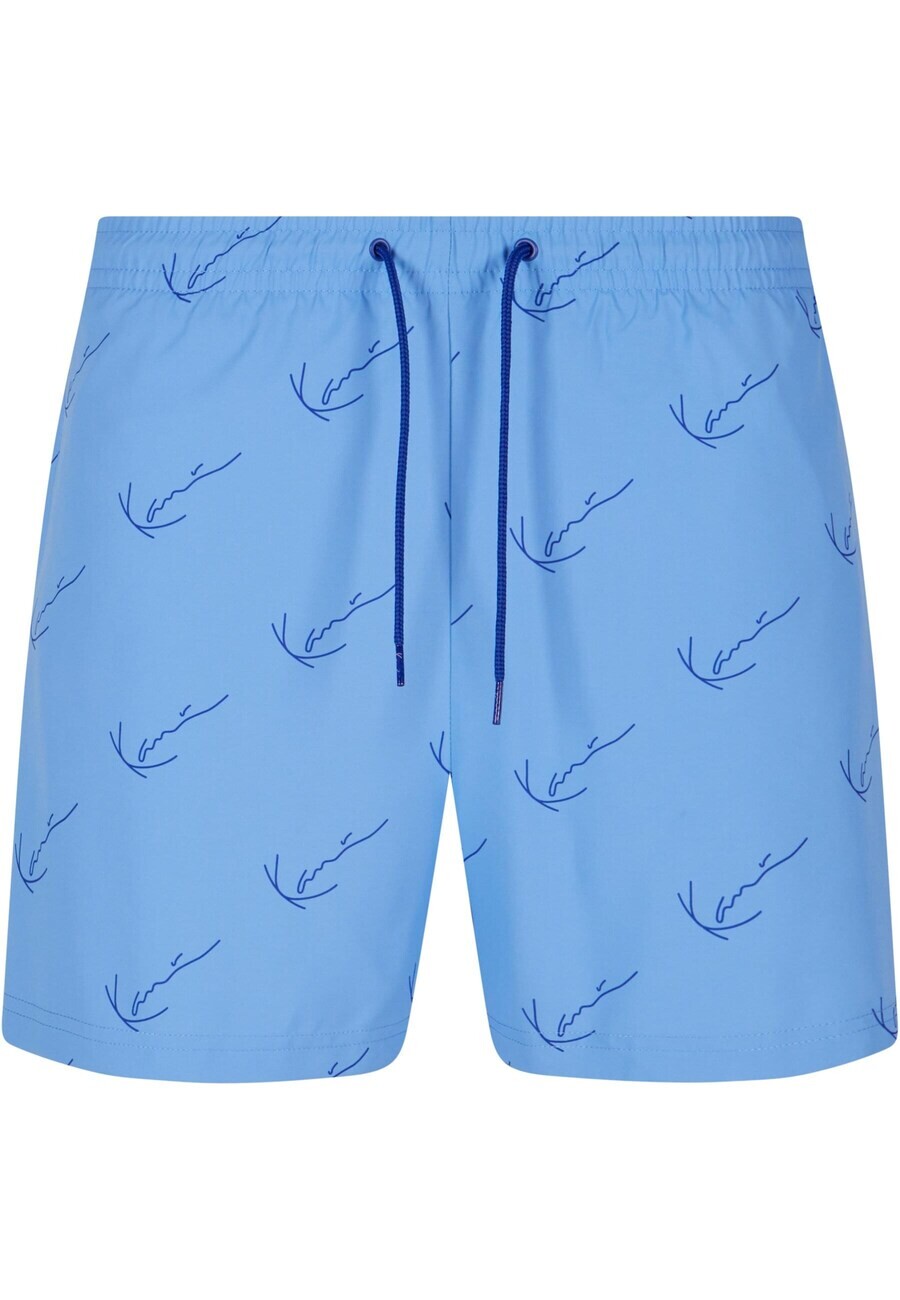 

Плавки Karl Kani Swim Trunks, цвет sapphire/light blue