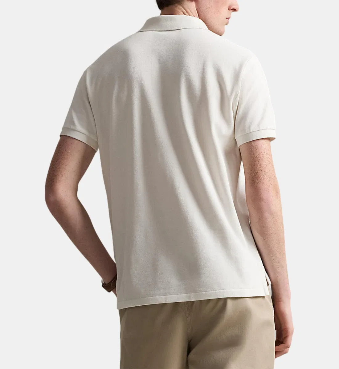 Поло из хлопка с индивидуальной посадкой POLO RALPH LAUREN, белый — фото 3