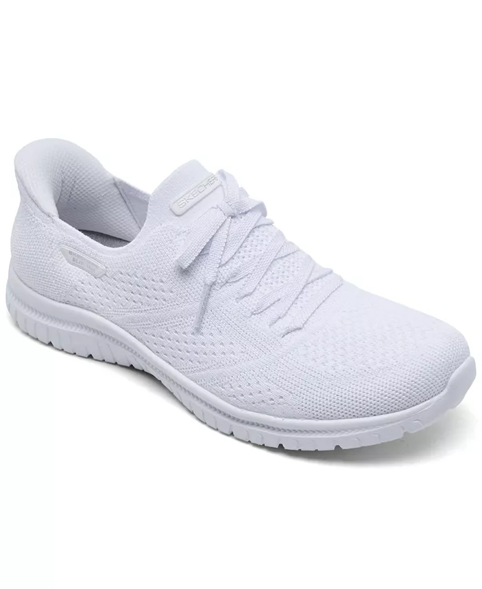 Женские слипоны Virtue: идеальные кроссовки для ходьбы от Finish Line Skechers, белый