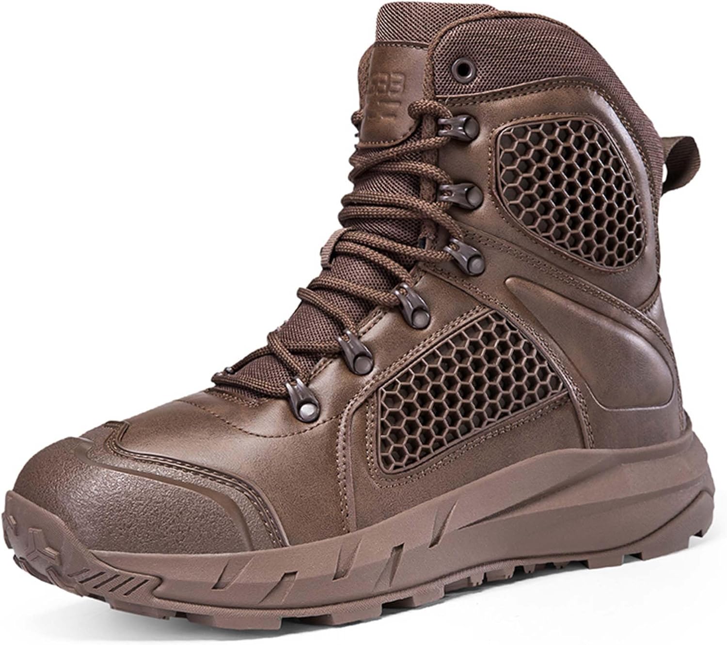 

Мужские военные тактические походные ботинки для улицы, водонепроницаемые, для горного туризма, внедорожные, пустынные, боевые, с противоскользящей подошвой, высокие, спортивные, для походов и путешествий Generic, коричневый