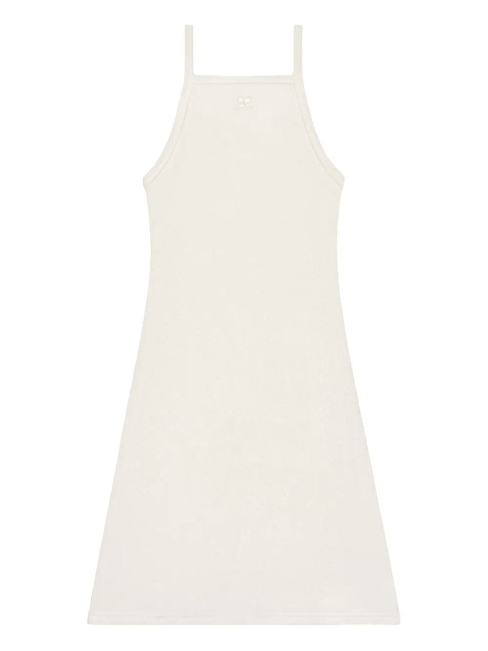 

Платье мини без рукавов Courrèges, нейтральный