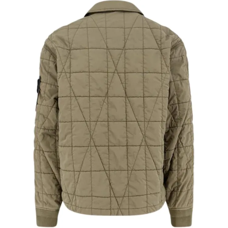 Куртка с простежкой и накладными карманами STONE ISLAND, Army Green — фото 3