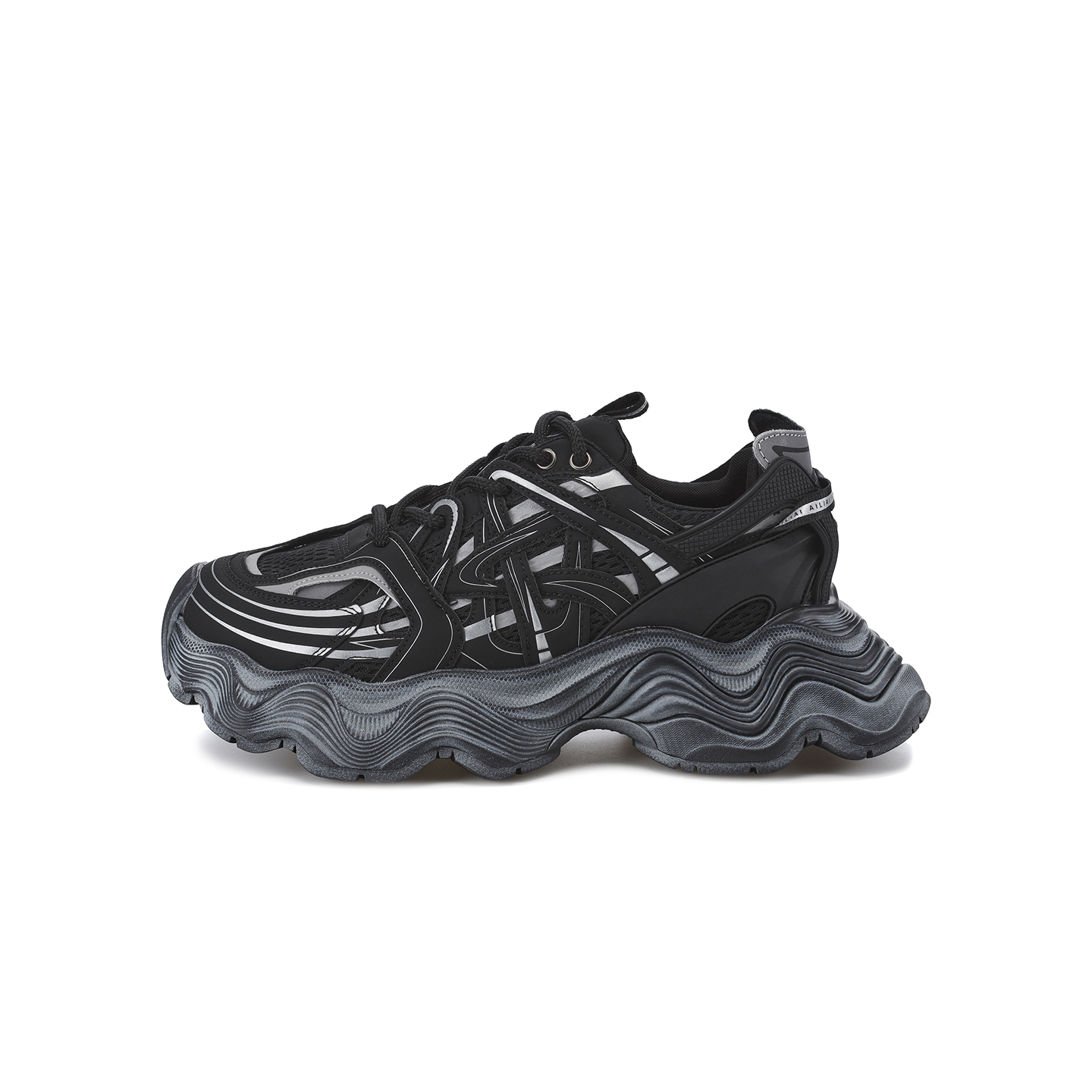 

AILIAI Антискользящие износостойкие низкие массивные кроссовки унисекс Black Warrior, цвет Black Warrior