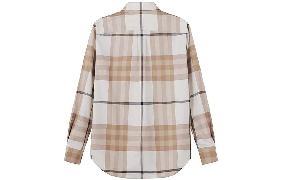 Рубашка Burberry, женская, белый, весна/осень — фото 4