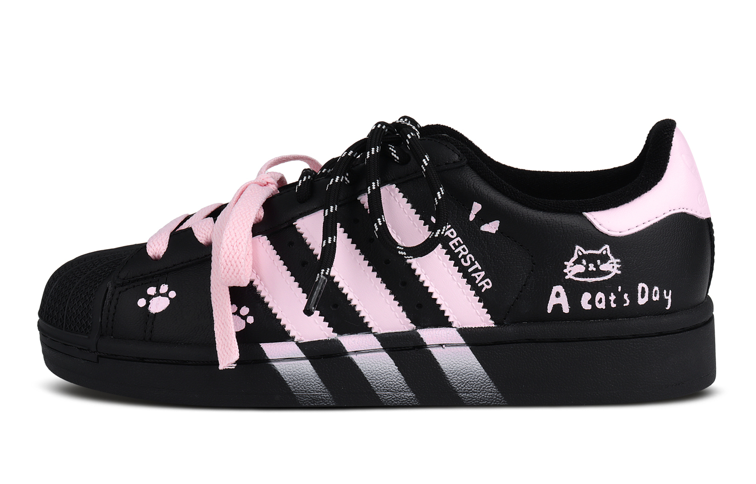 

Adidas Originals Кроссовки Superstar 2 Low top Kids' Skateboarding Shoes Black Pink Unisex