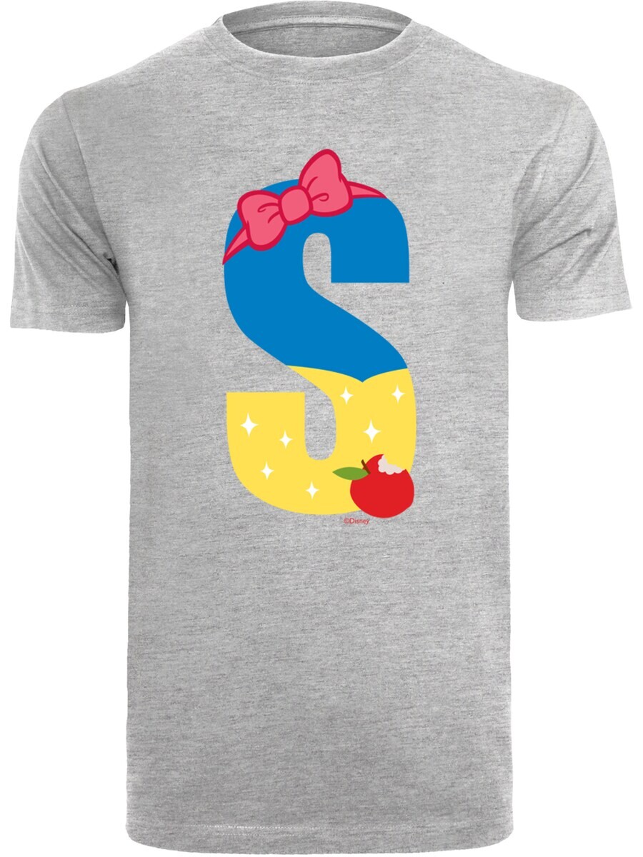 

Классическая футболка F4NT4STIC Shirt Disney Alphabet S Is For Snow White, пятнистый серый