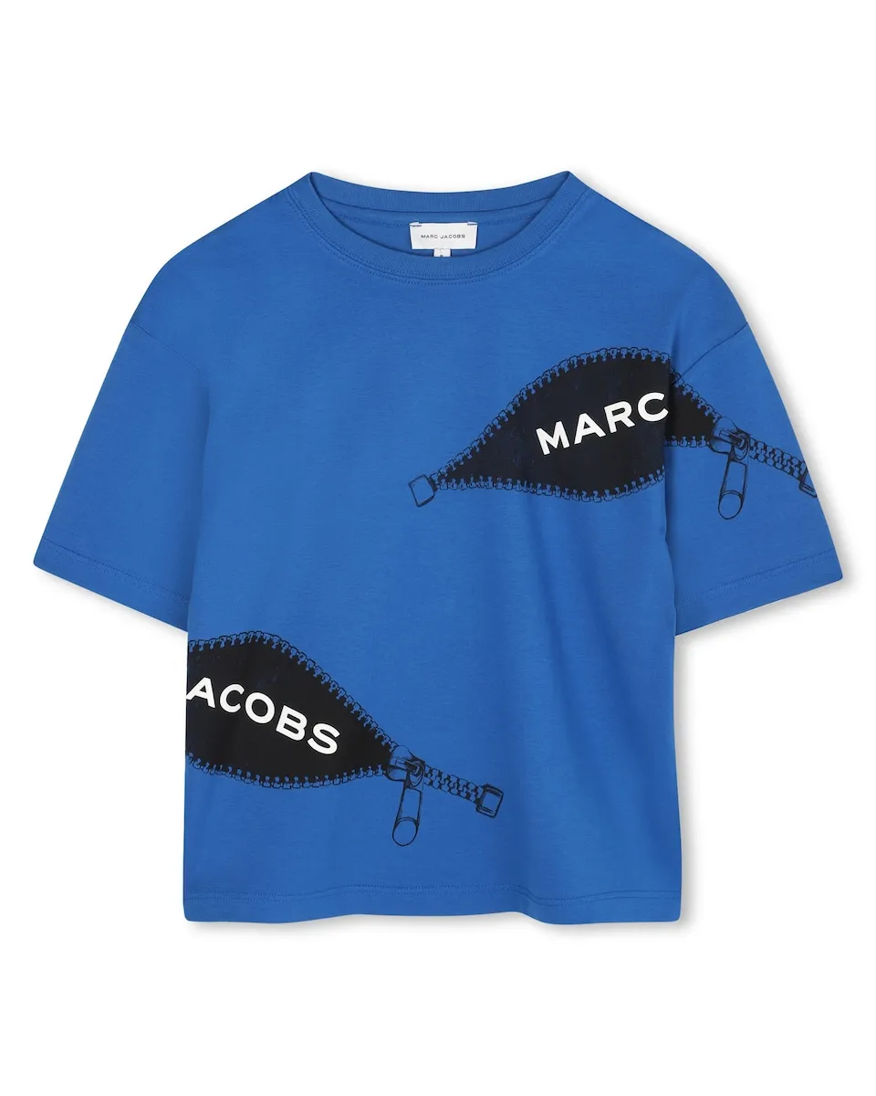 

Детская футболка кремового цвета из хлопка Marc Jacobs