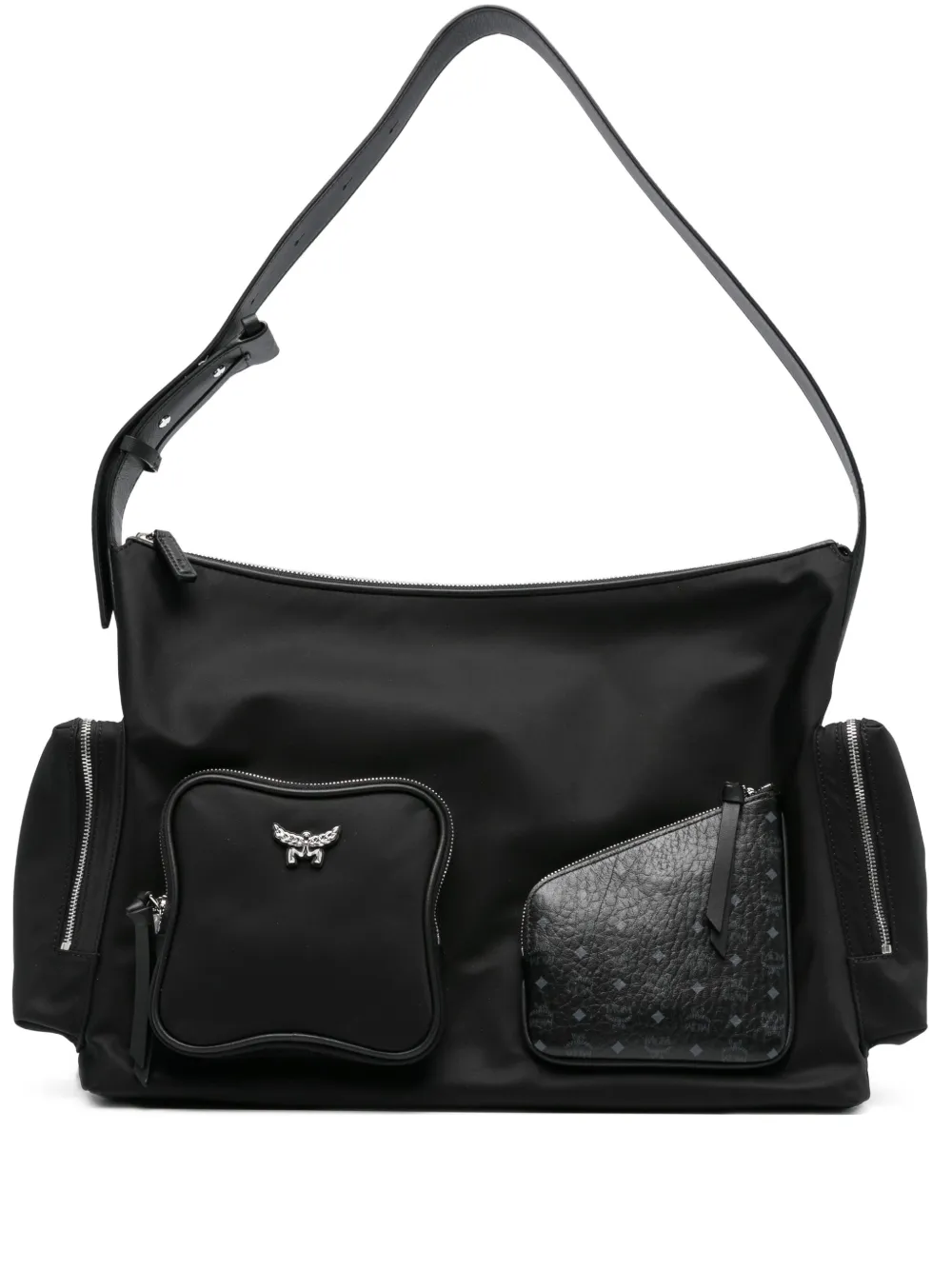 

Сумка на плечо с монограммой MCM, черный