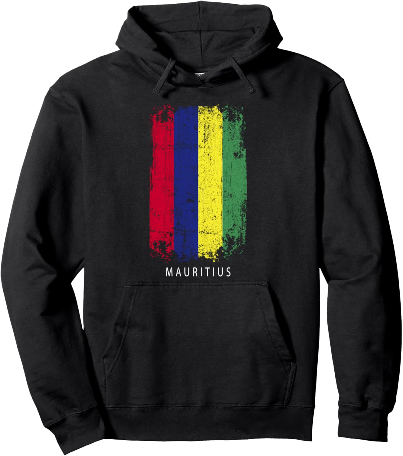 

Сувенирный дизайн Маврикия - Толстовка с флагом Маврикия Mauritius Souvenir Design, черный