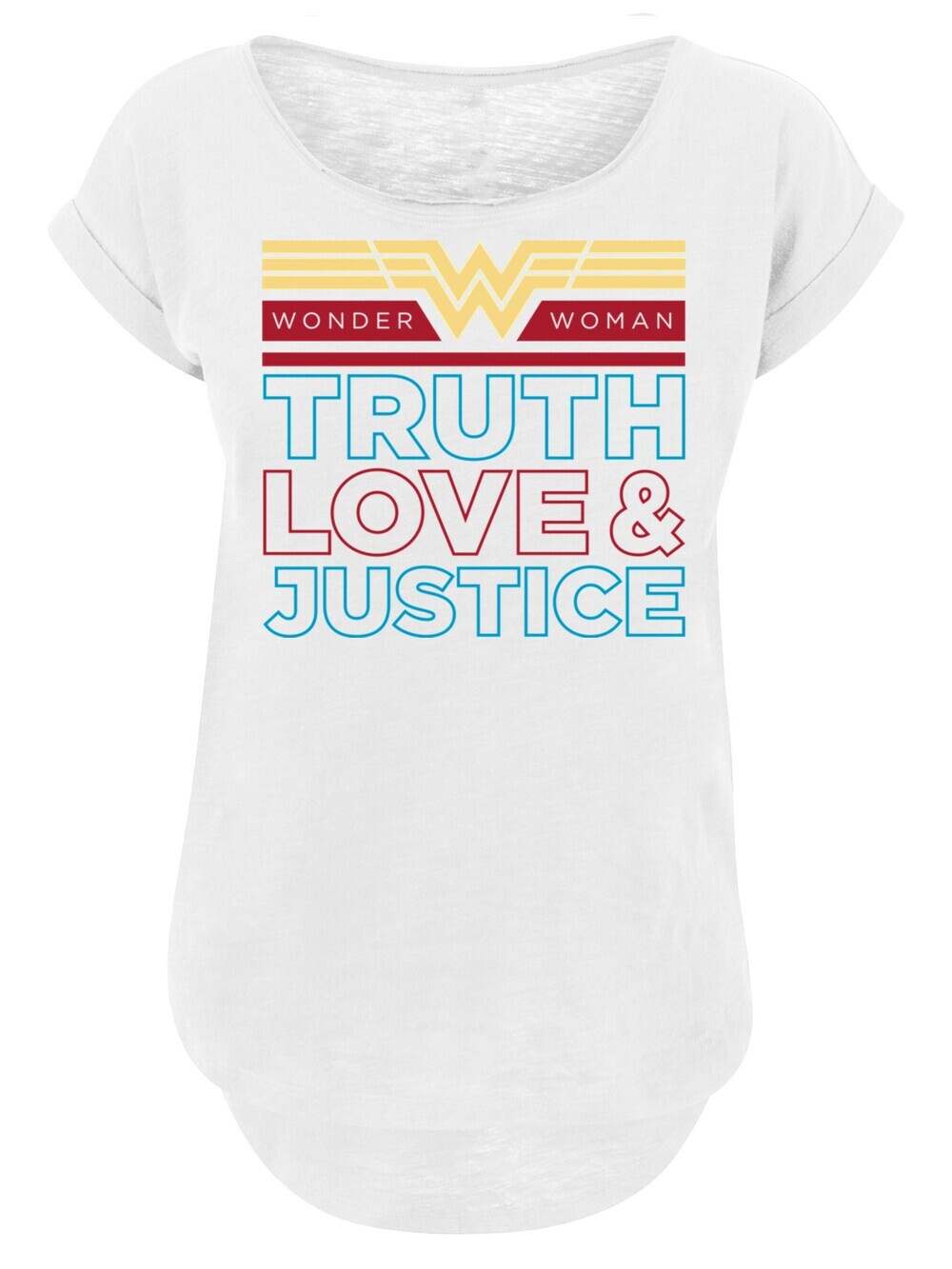 

Рубашка F4NT4STIC Wonder Woman 84 Truth Love And Justice, белый