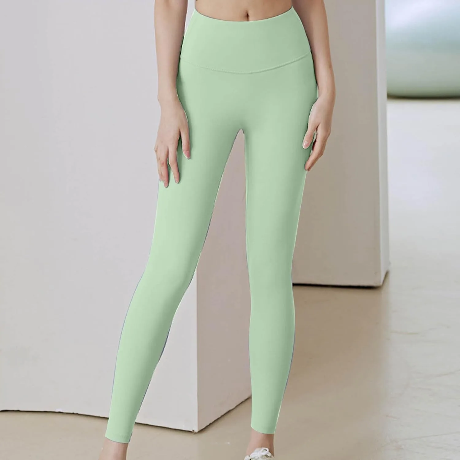 Женские леггинсы для тренировок High Waisted с эффектом контроля живота — фото 4