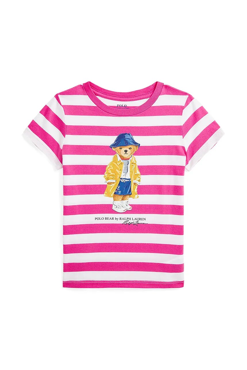 

Футболка из хлопка для детей Polo Ralph Lauren, розовый