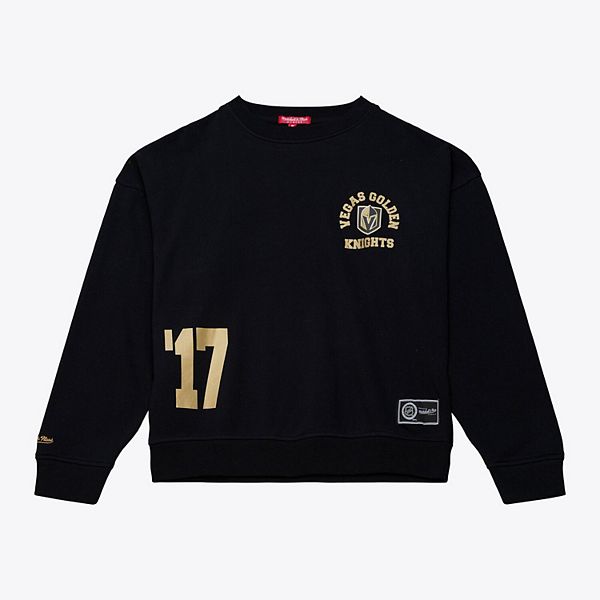 

Женский черный свитшот Vegas Golden Knights Mitchell & Ness
