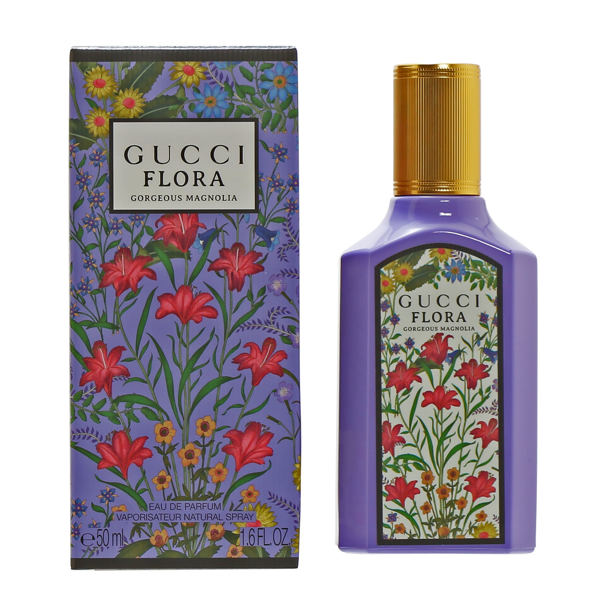 

Gucci Flora Gorgeous Magnolia Ladies Парфюмированная вода-спрей 1,7 унции, прозрачный