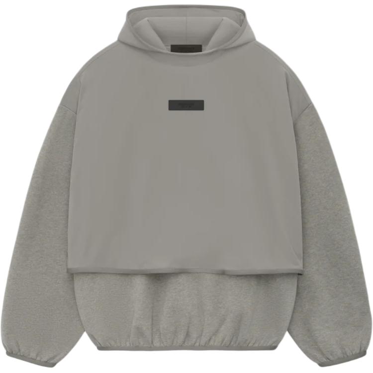 Куртка худи из флиса Core Collection Nylon Fear Of God Essentials, цвет Dusty Gray/Dust/Heather Gray — фото 2