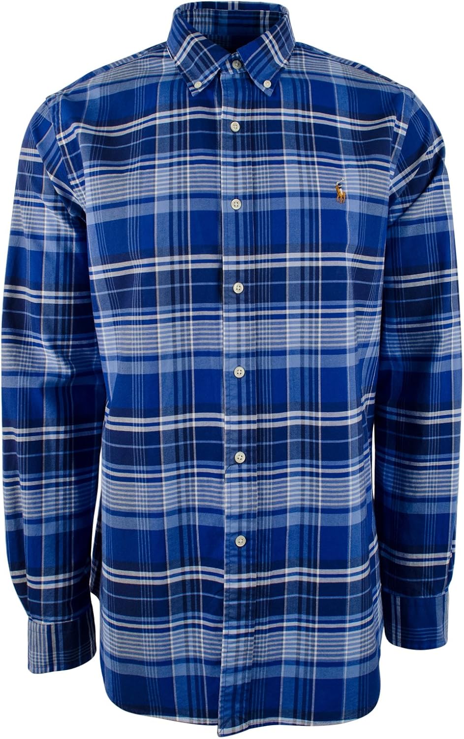 

Мужская классическая рубашка с длинным рукавом Oxford Plaid POLO RALPH LAUREN