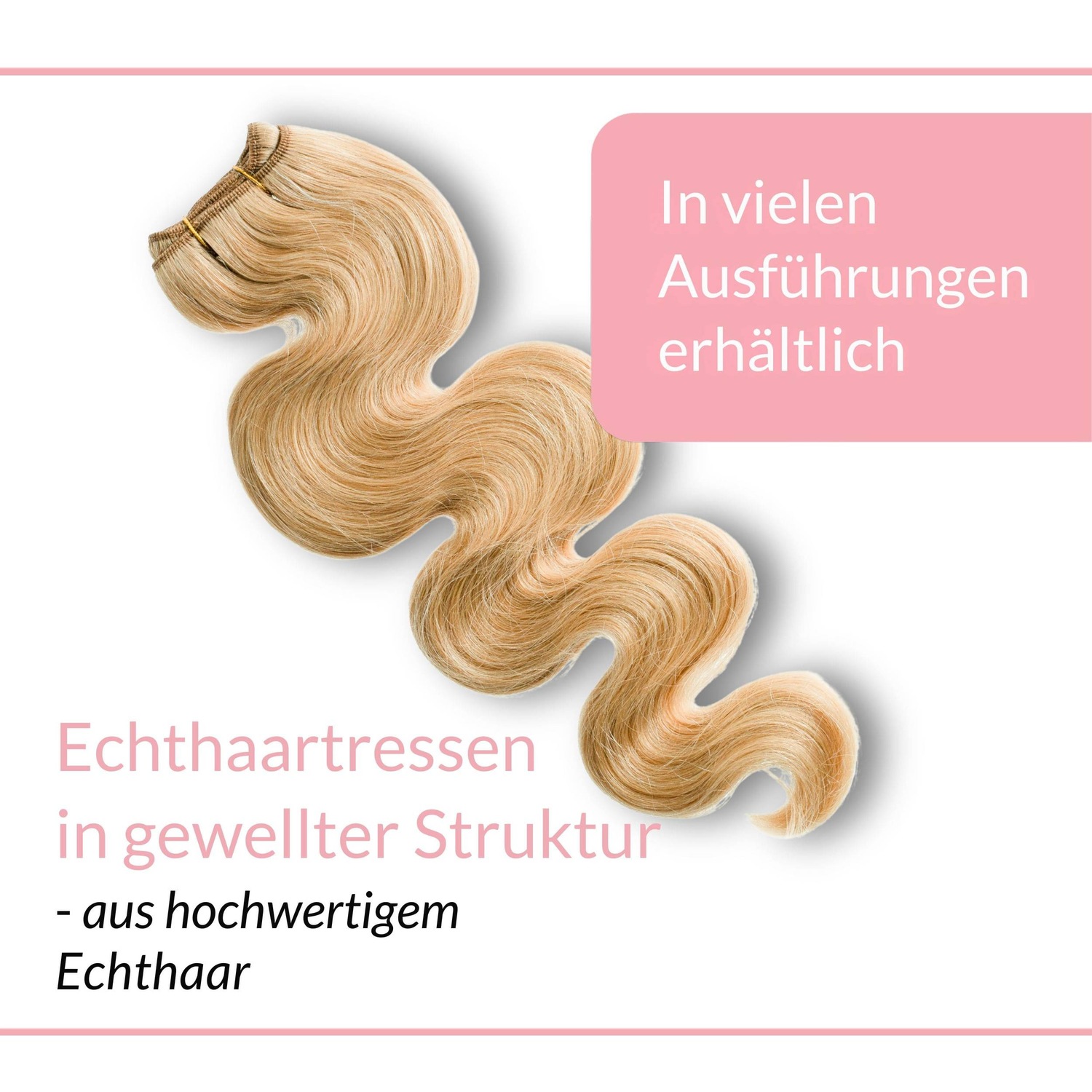 Накладные волосы tresse extensions echthaar #9/31 lichtblond gold-asch 100g Hair2Heart, количество 1 шт. — фото 3