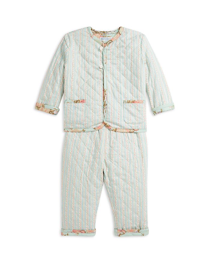 

Комплект из двухстороннего жакета и брюк с цветочным принтом для девочек - для малышей Ralph Lauren, зеленый