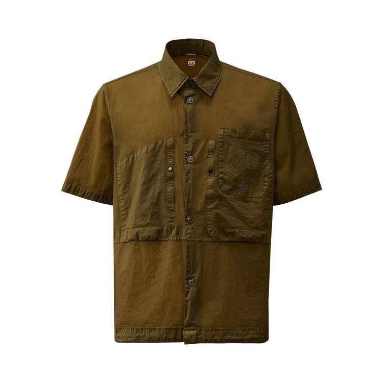 

Рубашка C.P. Company Light Microweave Short-Sleeve Shirt, Ivy Green