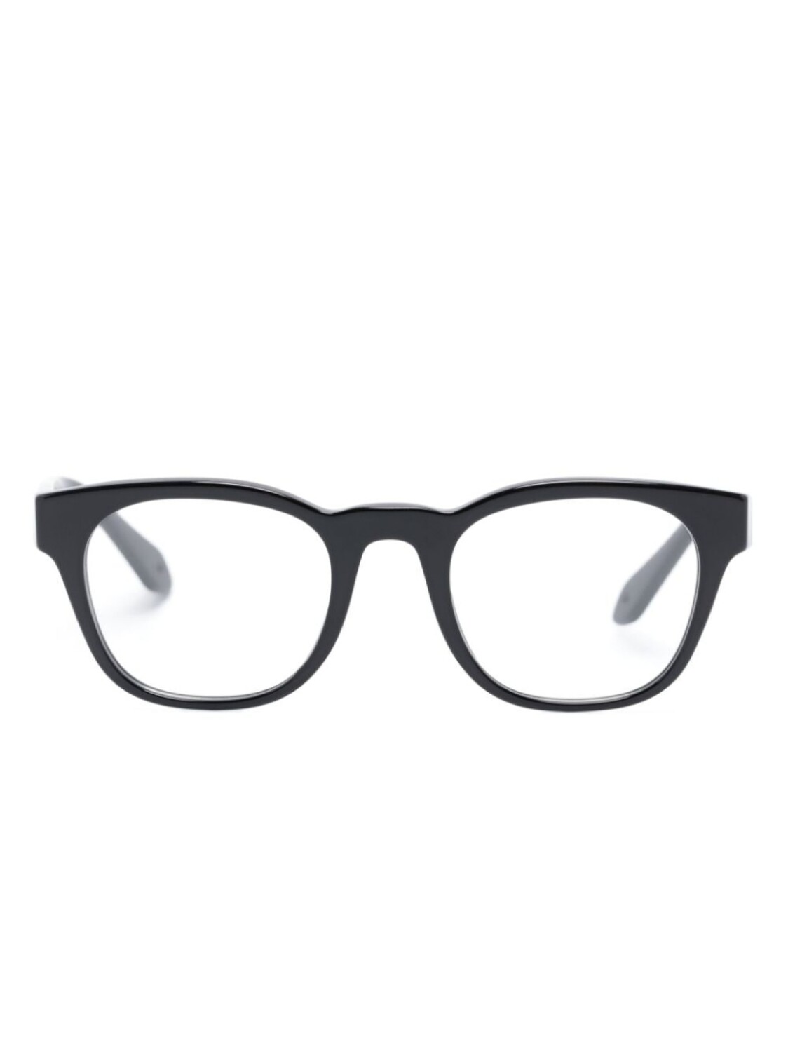 

Giorgio Armani logo-lettering round-frame glasses, черный