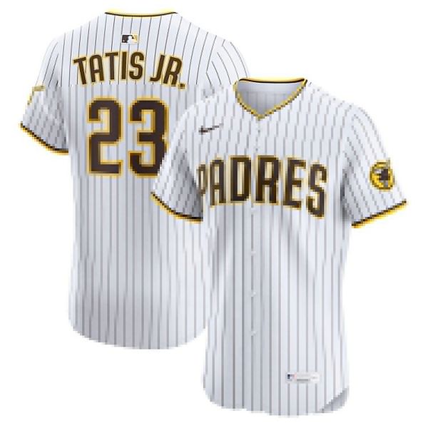 

Мужская белая домашняя элитная футболка Fernando Tatis Jr San Diego Padres Nike