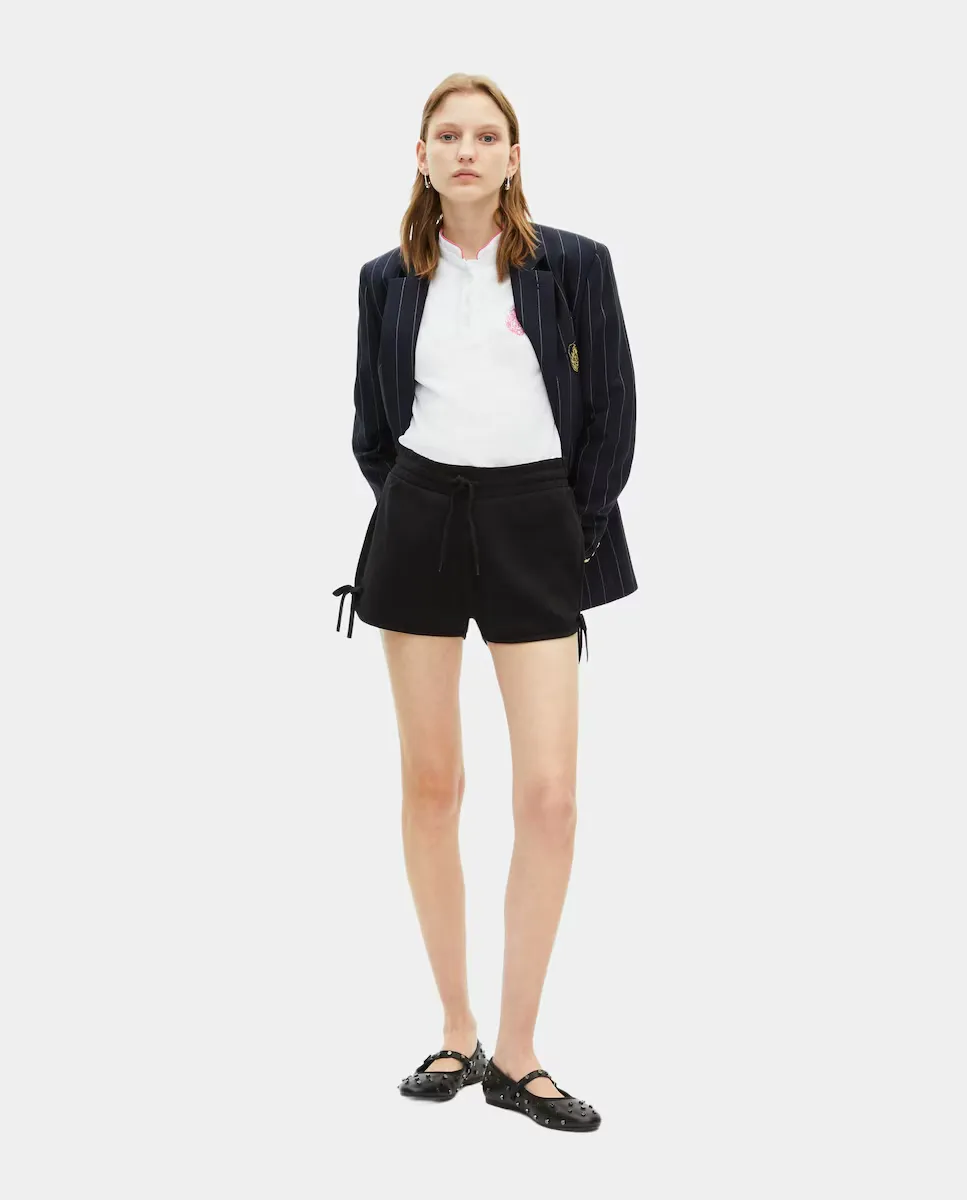 

Женские хлопковые шорты с регулируемой талией The Kooples, серый